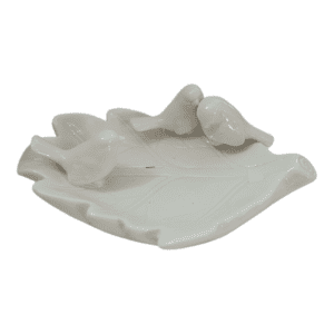 white bird trinket bowl with lid 10x8cm (copy)