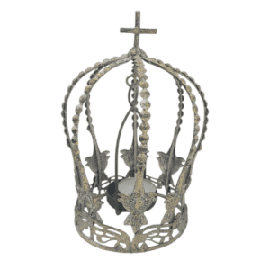 crown tealight holder 15x15x20cm