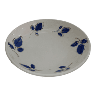 bowl porcelain blue with leaf and gold detail 13x13x4cm (copy)