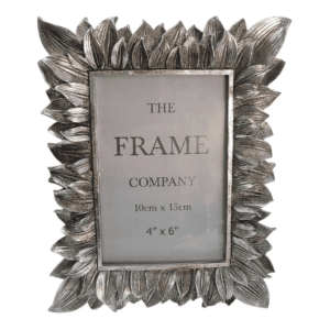 photo frame silver leaf detail 22x17x2cm
