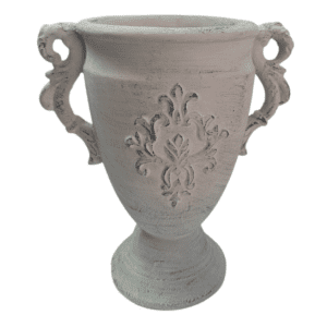 cement look urn 20x16x25cm
