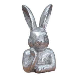 buuny bust silver 7x3x13cm