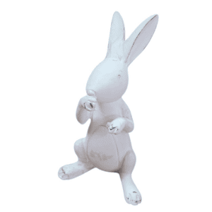 bunny kissing hand small white 12cm