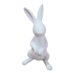 bunny kissing hand small white 12cm (copy)