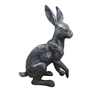 hare charcoal resin 32cm