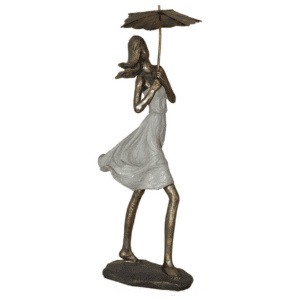 lady with umbrella up 38cm