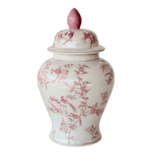 medium pink flower ginger jar 41x22cm (copy)