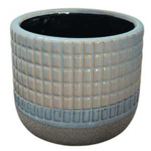 ceramic blue squares/sand l 18cm (copy)