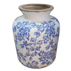 ceramic grey vase 16x16x35cm (copy)