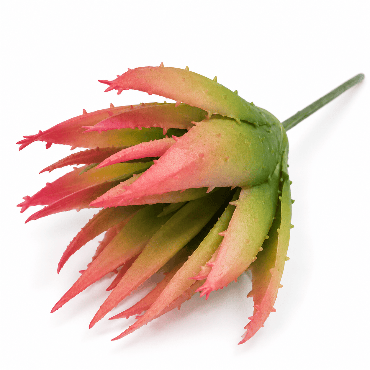 faux fleshy reed bud – orange green 19cm faux fleshy reed bud – orange green 19cm